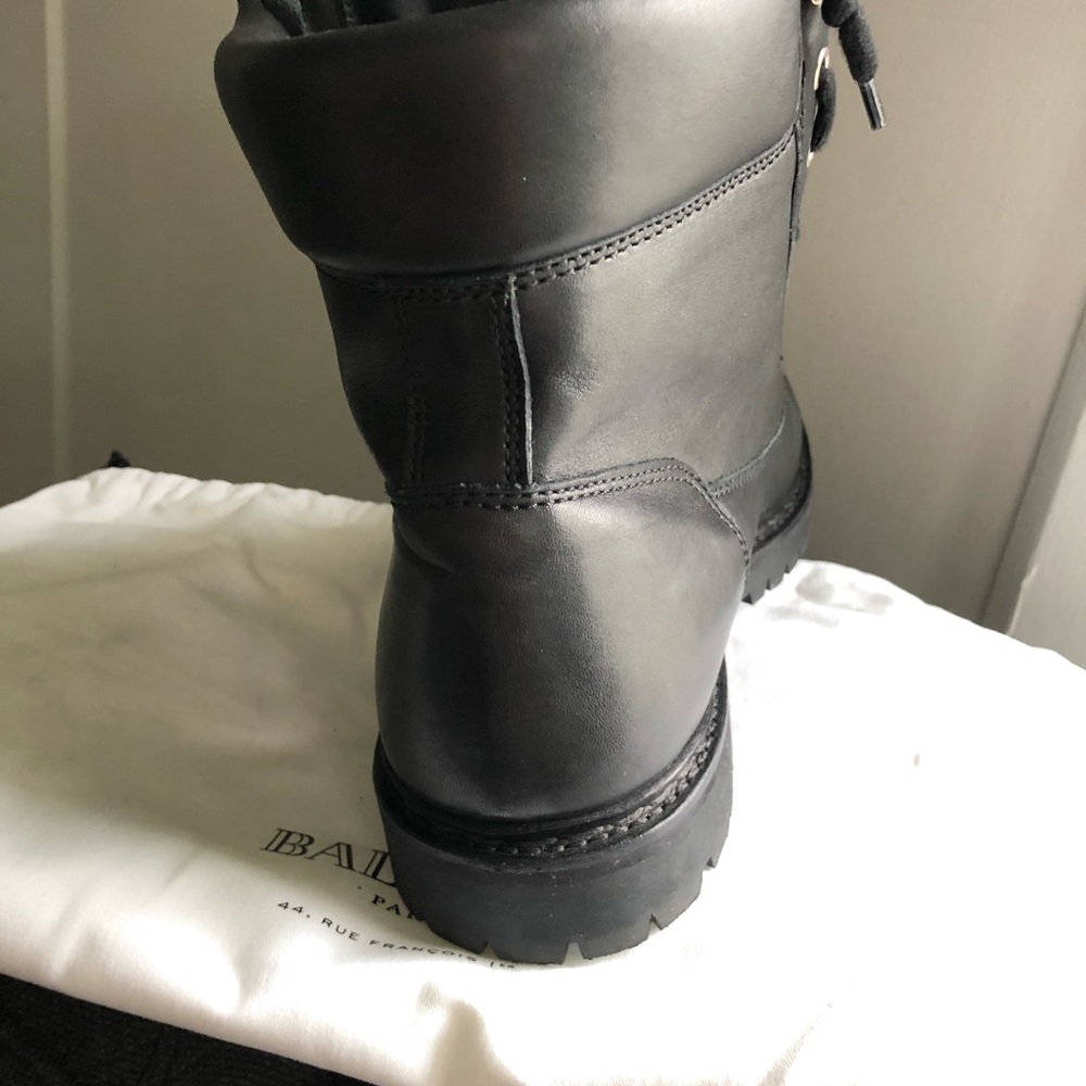 Balmain Zip-Front Leather Ranger Boot - Picture 4 of 4
